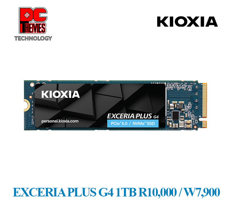 Kioxia Exceria Plus G4 1TB NVME M.2 Gen.5 Solid State Drive - R10